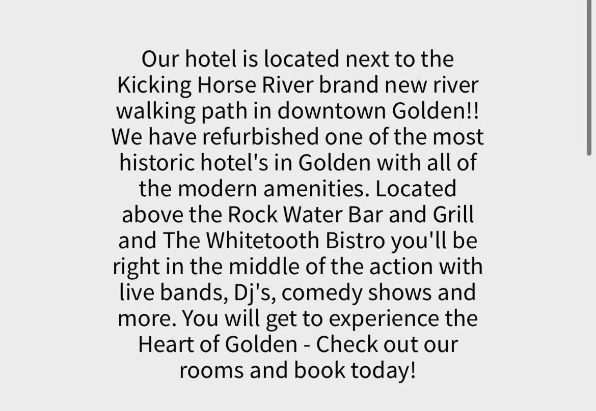 The Cache Hotel And Lodgings 골든 외부 사진